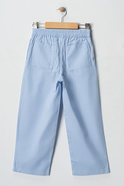ESİLA KİDS Girl's Pleated Pat Buttoned Gabardine Pants