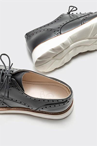 Elle Shoes Black Leather Men's Casual Shoes