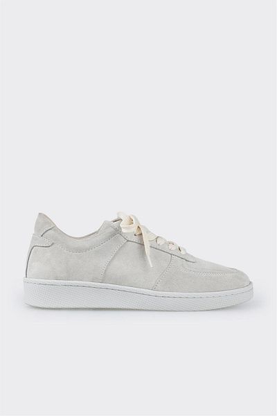 Elle Shoes Beige Leather Women's Sports Shoes
