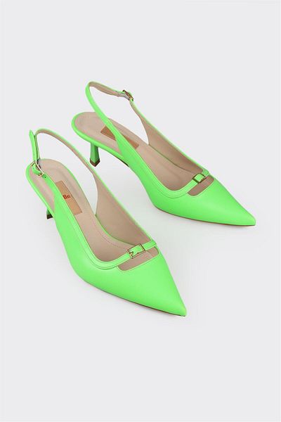 Elle Shoes Green Women's Heeled Shoes