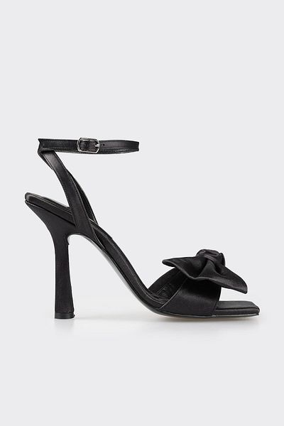 Elle Shoes Black Women's Heeled Sandals