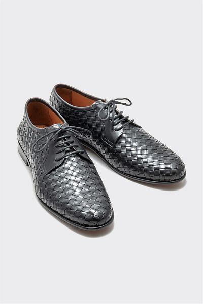 Elle Shoes Black Leather Men's Classic Shoes