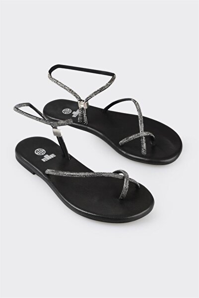 Elle Shoes Black Women's Flip Flops Sandals