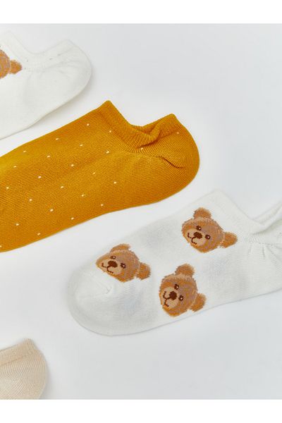 LC Waikiki Дамски чорапи до глезена с шарки, комплект от 5 броя