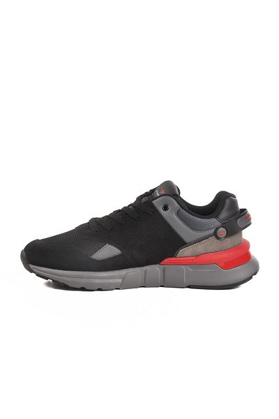 WALKWAY Milano Black-Red Memory Foam Unisex Sports Shoes Cheta 256