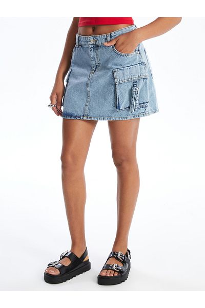 LC Waikiki Fustă Jeans Slim Fit pentru femei