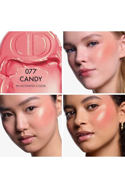 Dior Rosy Glow Blush Stick 077 Candy – Bubblegum Pink Cream Blush, Hydrating & Radiant Glow – 6g