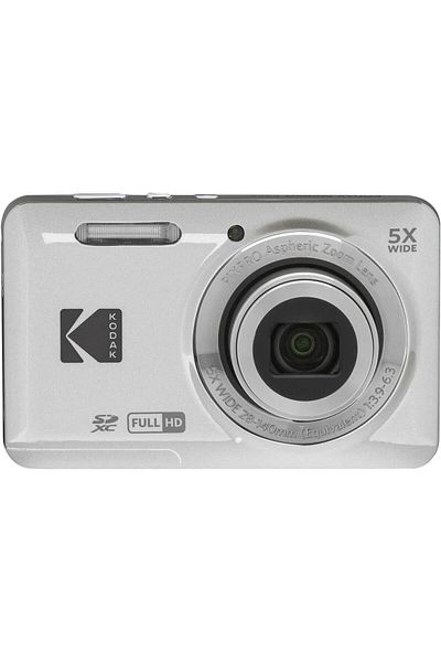 Kodak PIXPRO FZ55 Digital Camera, 2.7" LCD, 16.35 MP Sensor, 5x Optical Zoom, 1080p Full HD Video, W