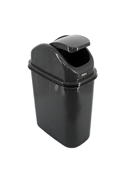 rexa سلة مهملات سوداء صغيرة بغطاء علوي متأرجح - سلة مهملات مدمجة للمنزل أو ال...