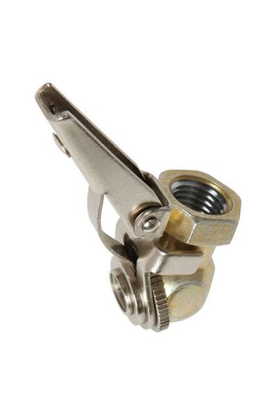 Tru-Flate FPT Steel Safety Grip Direct Air Line Chuck Silver