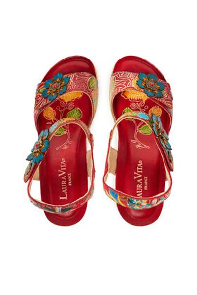 LAURA VITA Women's Sandals red LAURA VITA-BONITO 13 ROUGE