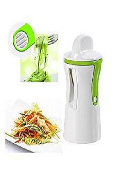 Generic It is an advanced kitchen tool used to quickly and efficiently turn vegetables into spiral slices or interlocking circles.