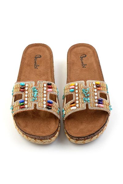 Bambi Bronze Women's Slippers K04784000687