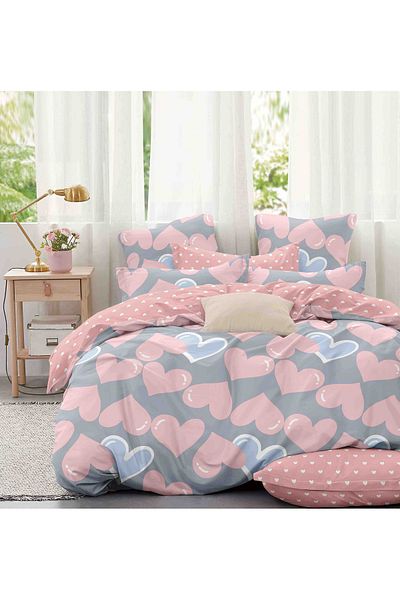 CHIRASO CHIRASO FINET 4-Piece Bedding Set, 1 Person, Fitted Sheet 155x230 cm, Cheerful and Colorful Print