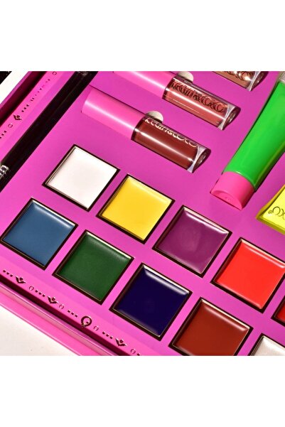 Flippy Face Painting Set Kevin&Coco, 12 Colors, 3 Lipsticks, 4 Tubes, Halloween, 25.5x20.5x2.6 Cm