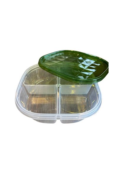 rexa 4-Compartment Lunch Food Storage Container – Bento Box for Meal Prep & Portion Control