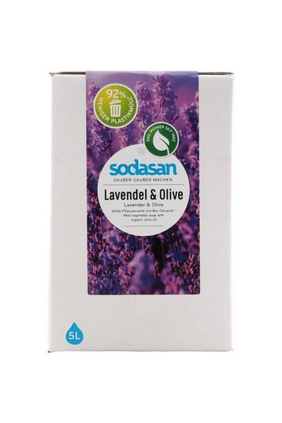 OEM Sapun Lichid/Gel De Dus Bio Lavanda -Masline 5 L cutie Sodasan