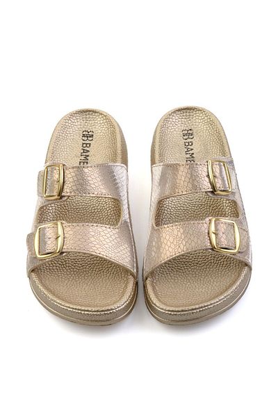 Bambi Gold Women's Slippers K04784001207