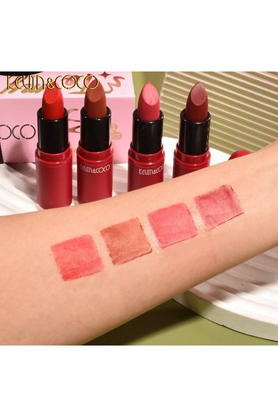 kevin coco Set Machiaj Cadou: 4 Lip Gloss, Paleta 40 Culori Nude/Rose, Pudra Compacta, 17x14x5 cm
