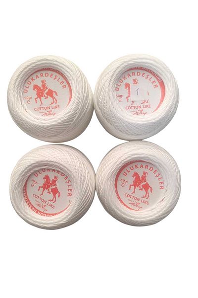 PeriStore Ulukardeşler 50 Gr Mercerized Punch Yarn Set of 4