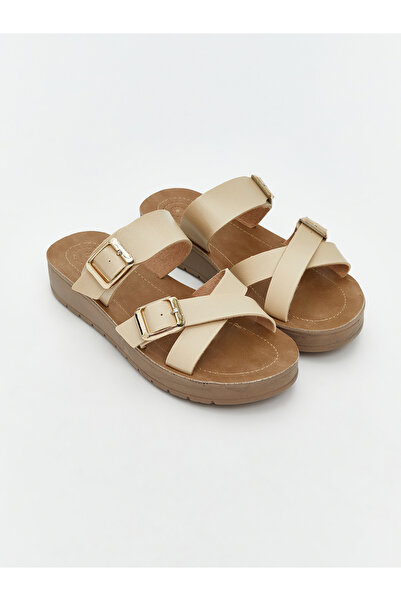LC Waikiki Cross-Strapped Women's Slippers