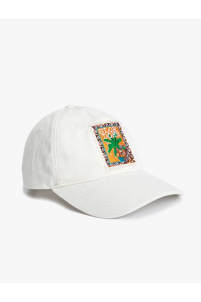 Koton Cap Hat with Applique Detail