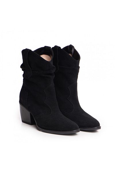 Vanilla Days Victoria Boots Black Suede