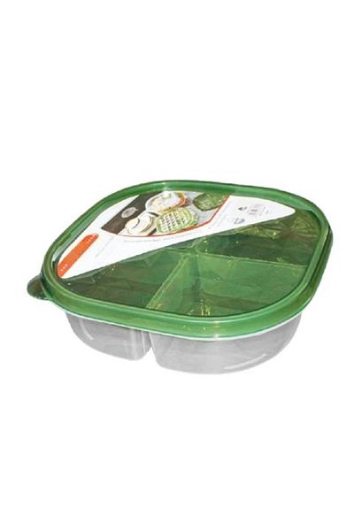 rexa 4-Compartment Lunch Food Storage Container – Bento Box for Meal Prep & Portion Control