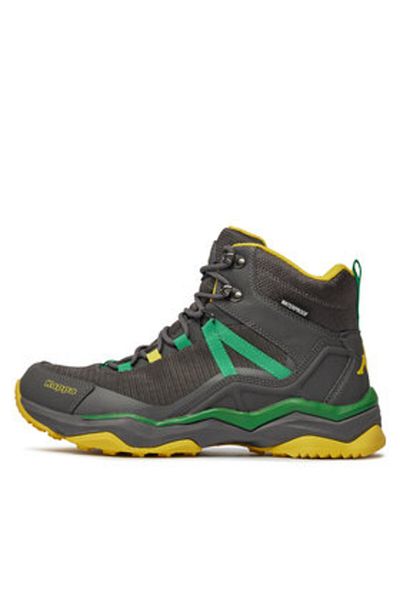 Kappa Men's gray hiking boots KAPPA-341F7LW KOMBAT THUNDER MD WP GREY CHARCOAL - GREEN PINE