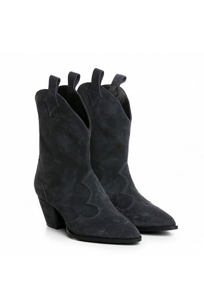 Vanilla Days Novia dark grey suede boots