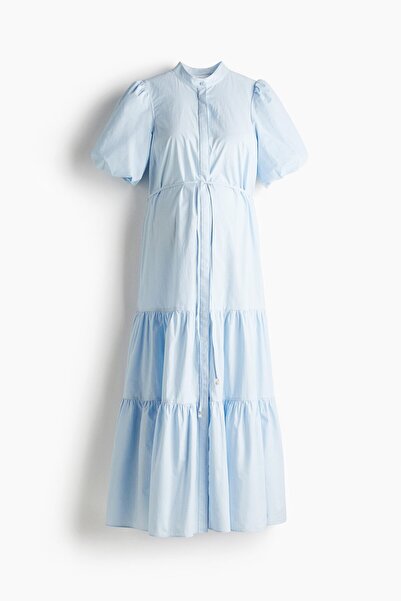 H&M MAMA Katlı ve Pamuklu Elbise