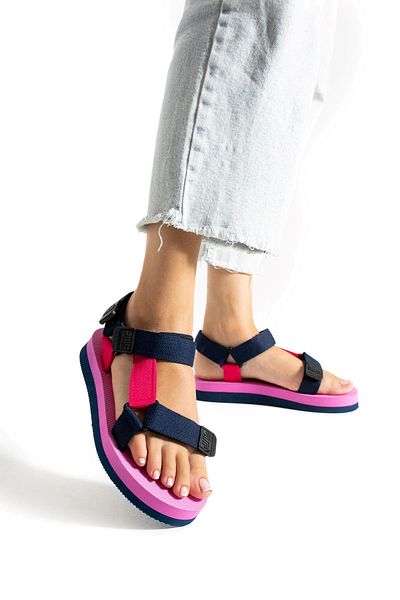 İncim Sandale de damă Tina roz cu velcro