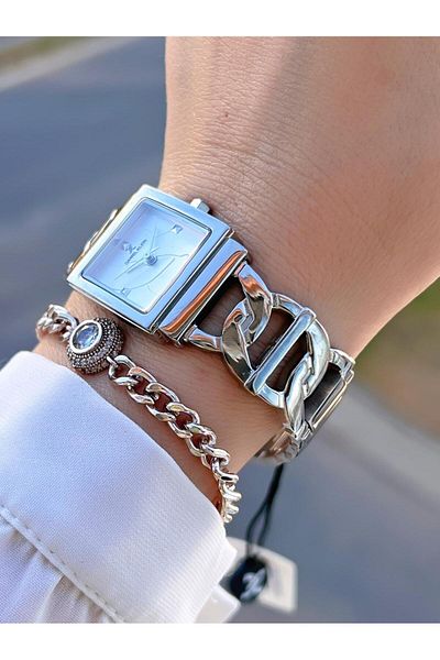 Daniel Klein Steel Cord 30 Mt Water Resistant 2 Years Warranty Women's Wrist Watch+Bracelet Byn.13959.1