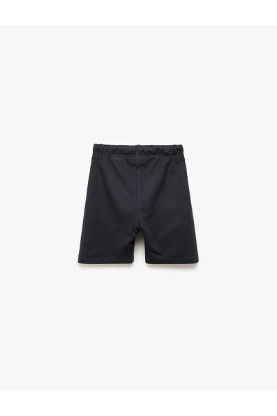 Koton Cotton Lace-Up Waist Basic Shorts