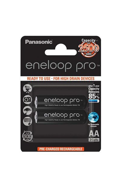 PANASONIC Panasonic Eneloop Pro AA batteries, 2500mAh, 2 pcs