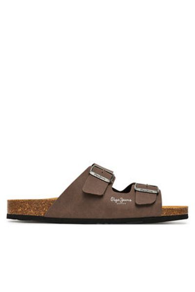 Pepe Jeans Șlapi maro pentru bărbați PEPE JEANS-PMS90110 878BROWN