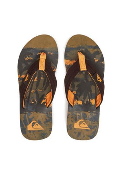 Quiksilver Șlapi verzi pentru bărbați QUIKSILVER-AQYL101339-CRE7 Verde închis