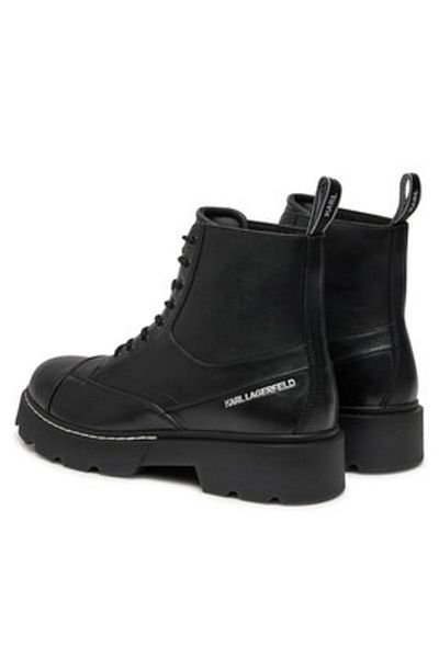 Karl Lagerfeld Men's Trappers black KARL LAGERFELD-KL10450 000 BLACK LTHR