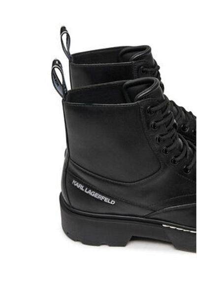 Karl Lagerfeld Men's Trappers black KARL LAGERFELD-KL10450 000 BLACK LTHR