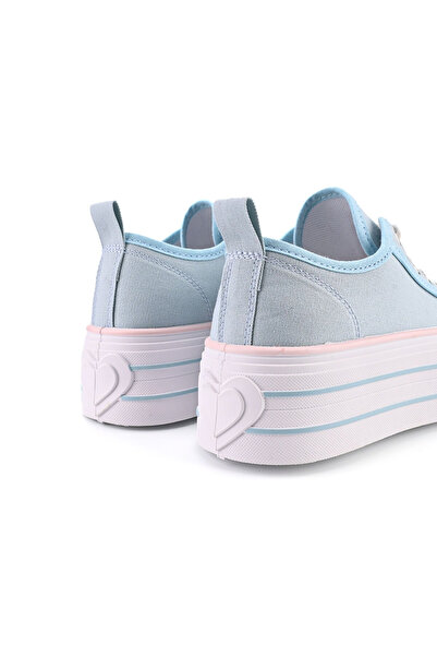 Tmall Tenisi de dama,Cu platforma,Din material Textil,TD1278,Albastru