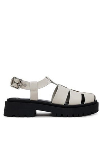 Steve Madden Women's Sandals white STEVE MADDEN-SM11003808 16Y WHITE ACTION LEATHER