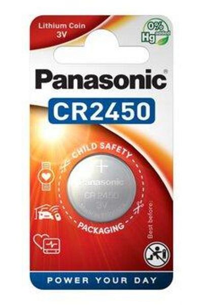 PANASONIC Battery Panasonic CR2450, 3V, 1 pc