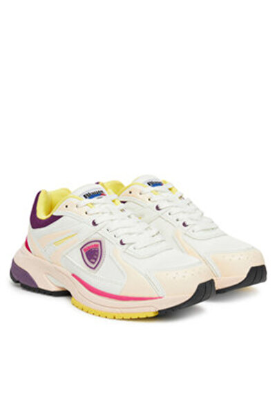 BLAUER Teniși de damă albi BLAUER-S5MOON01/MES PIN/WHI PINK/WHITE