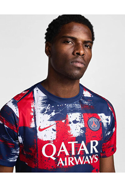 Nike Paris Saint-Germain Academy Pro Home Dri-Fit Football Pre-Match Short-Sleeve Erkek forma