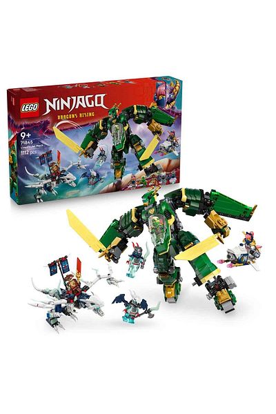 LEGO Ninjago Lloyd’S Jet Robot 71845 for Ages 9 and up Children 5 Minifigures and Dragon