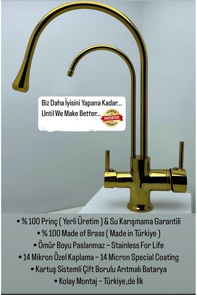 Class Armatür Damla Gold Purification Sink Faucet