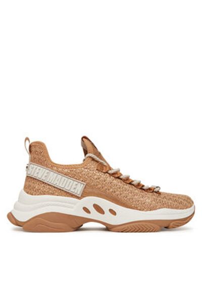 Steve Madden Women's Sneakers brown STEVE MADDEN-SM11003785 BGW BUFF GOLD / WHITE