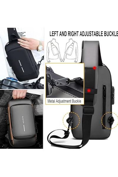 Primo Plus Multi-Functional Crossbody Bag With USB Charging Port