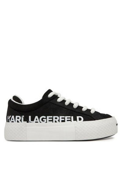 Karl Lagerfeld Teniși de damă negri KARL LAGERFELD-KL60722 500 BLACK SUEDE