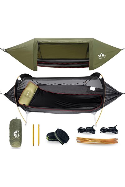 Nightcat Cibinlikli Hamak Çadırı, Su Geçirmez, 1 Kişilik, Kamp ve Yürüyüş İçin